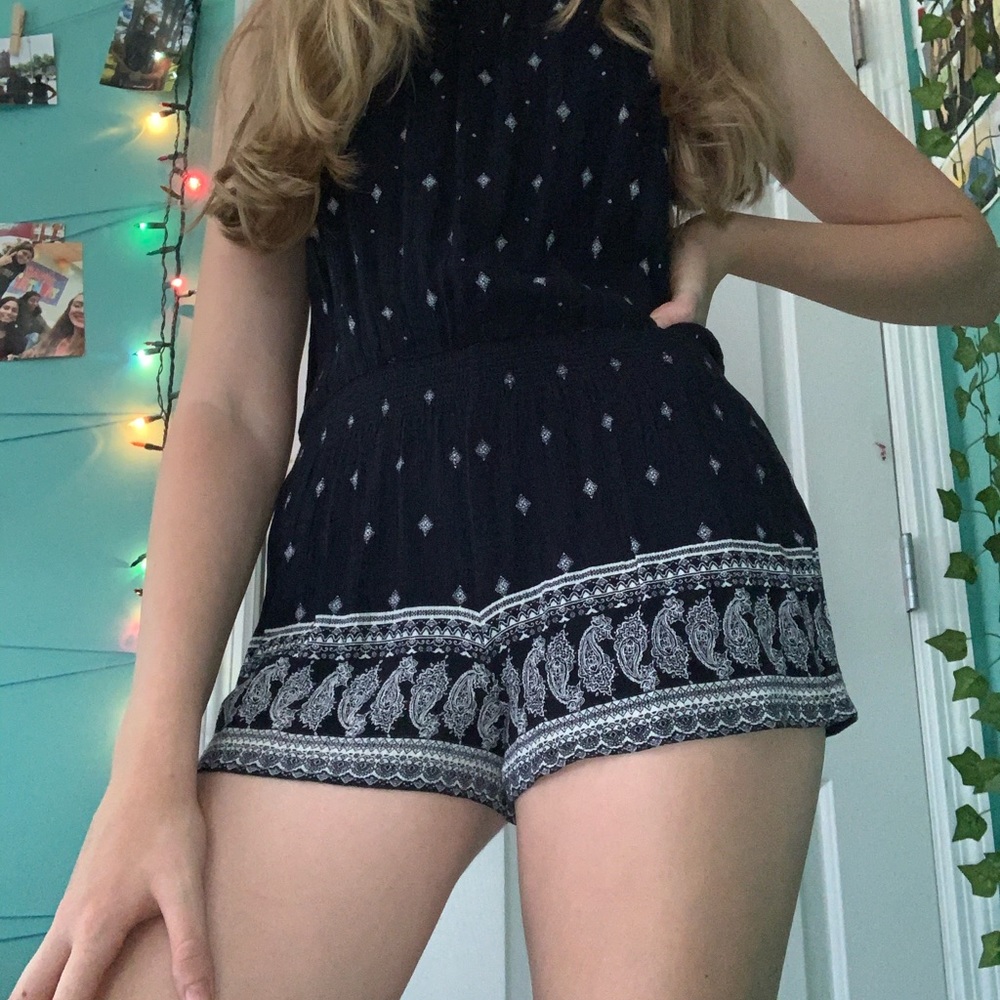 Cute navy blue romper